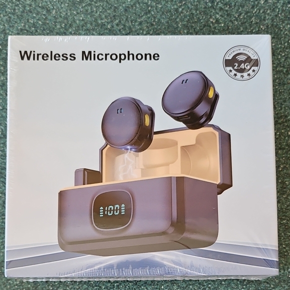 Other - Wireless Earbuds with Charging Case - Black and Yellow Accents